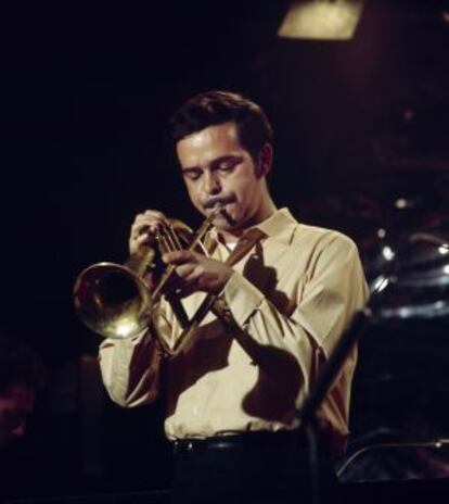 Kenny Wheeler, durante un concierto a finales de los años sesenta.