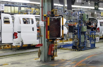 Factoría de Nissan en la Zona Franca de Barcelona.