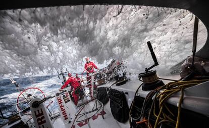 El Mapfre, durante la etapa.