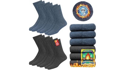 Estos son los calcetines térmicos más vendidos en Amazon.