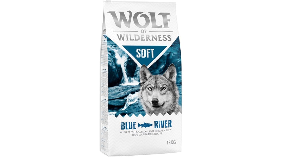 Pienso sin cereales para perros Soft Blue River