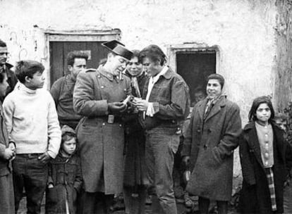 Antonio Gades, durante el rodaje de <i>Los Tarantos</i> (1963).