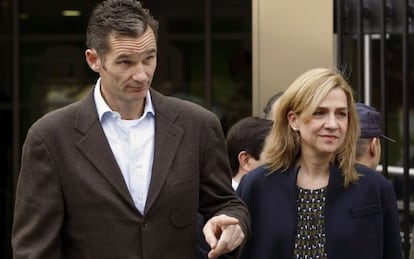 File photo of Princess Cristina and I&ntilde;aki Urdangarin taken in November 2012. 