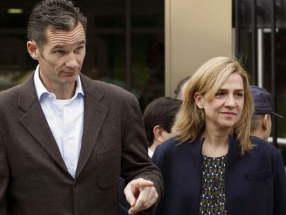 File photo of Princess Cristina and I&ntilde;aki Urdangarin taken in November 2012. 