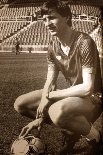 Johan Cruyff, en su época en el Levante.