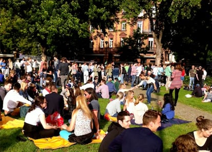 Friedberger Platz es punto de encuentro para todos los Frankfurters.