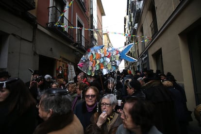 Ambiente este miércoles en las calles del centro de Madrid.