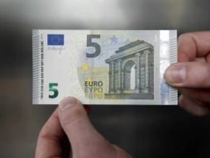 Un billete de cinco euros. EFE/Archivo