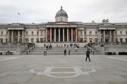 Trafalgar Square, en Londres, este martes