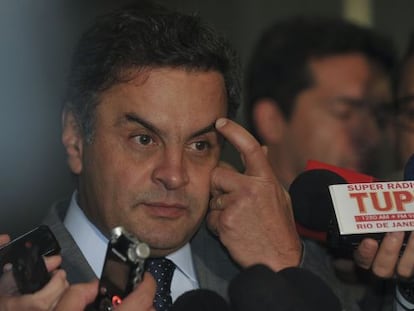 O candidato do PSDB &agrave; presid&ecirc;ncia, A&eacute;cio Neves.