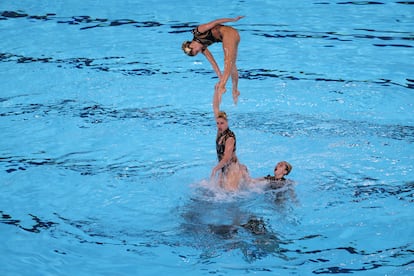 El equipo español de natación artística en París 2024