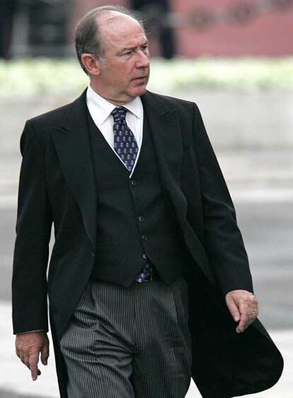 Rodrigo Rato, en la boda del príncipe Felipe y Letizia Ortiz, el 22 de mayo de 2004.
Foto: Bernardo Pérez
