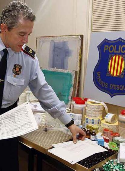 Los Mossos han hallado 30.000 dosis de sustancias ilegales.