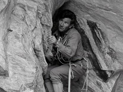 Walter Bonatti, en el Grand Capucin, en septiembre de 1964.