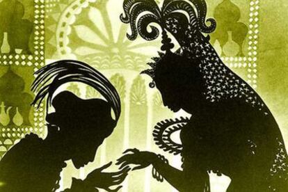 Imagen de <i>El príncipe Achmed</i>, de Lotte Reineger.