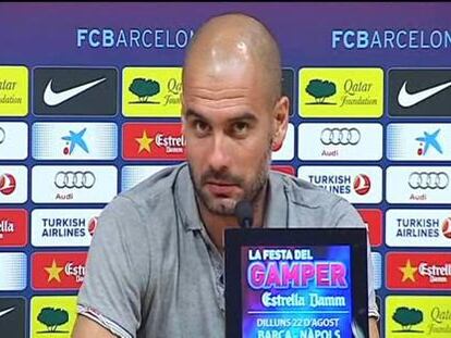 Guardiola: "Tito Vilanova prefiere estar en un segundo plano"