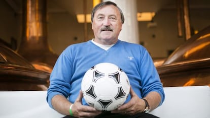 Antonin Panenka, en un acto de la ‘Revista Panenka’. 