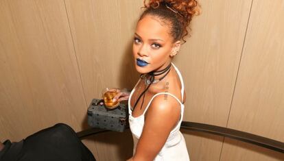 Rihanna en una fiesta en el hotel The New York Edition.