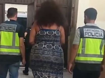 La mujer detenida