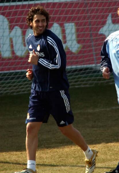 El capitán del Real Madrid durante un entrenamiento
