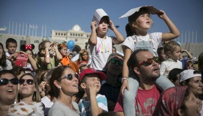 Famílies assistents a la Festa dels Súpers.