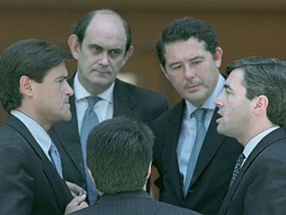 Juan Fernando López Aguilar, Ignacio Astarloa, José María Michavila y Ángel Acebes.