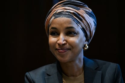 Ilhan Omar en el Capitolio, Washington, el 4 de febrero.