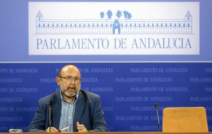 El presidente de la comisión de los ERE, Ignacio García (IU). 