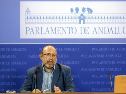 El presidente de la comisión de los ERE, Ignacio García (IU). 