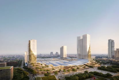 Adif ha preseleccionado la oferta ganadora para realizar el futuro diseño de la estación de Madrid-Chamartín Clara Campoamor, que se caracterizará por tres elementos arquitectónicos claves: las bóvedas, las terrazas y tres torres de oficinas.