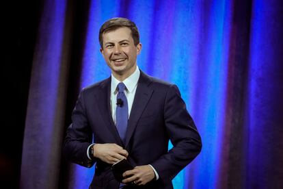 El Secretario de Transporte de Estados Unidos, Pete Buttigieg, en Washington.