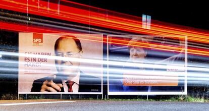 Carteles electorales en Hannover.