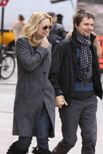 Kate Hudson y Matthew Bellamy pasean por Manhattan, el pasado noviembre.