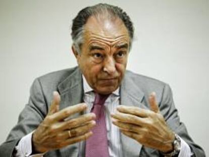 El presidente de CEOE Internacional, Jesús Banegas, durante una entrevista con Efe.