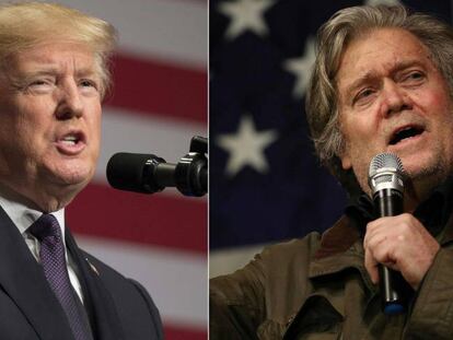 Donald Trump y Steve Bannon.