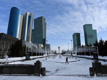Astaná, capital de Kazajistán, renombrada ahora Nursultán.