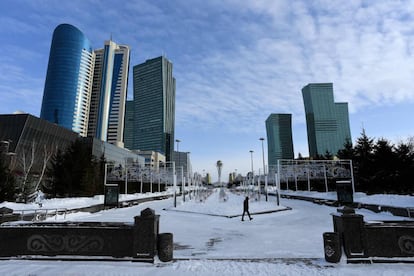 Astaná, capital de Kazajistán, renombrada ahora Nursultán.