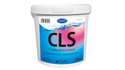 Este producto es ideal para la desinfección de los materiales de piscina.