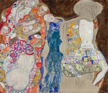 'La novia', 1917/18 (inacabada), Gustav Klimt.