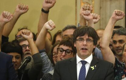 Carles Puigdemont, former regional premier of Catalonia.