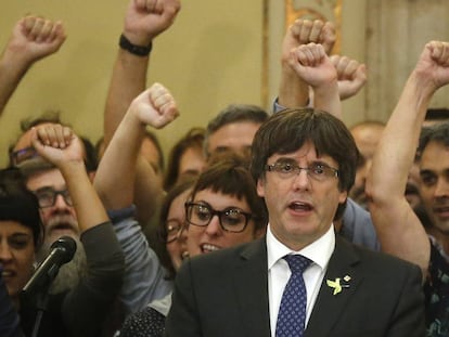 Carles Puigdemont, former regional premier of Catalonia.