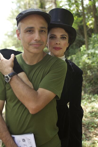 Pablo Berger y Maribel Verdú.