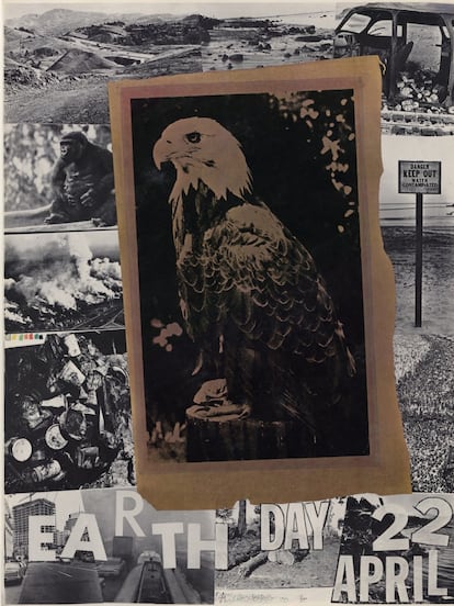 'Earth Day April 22', un cartel realizado en 1970 por Robert Rauschenberg.