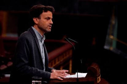 Jaume Asens, durante una intervención en el Congreso de los Diputados, en una imagen de archivo.