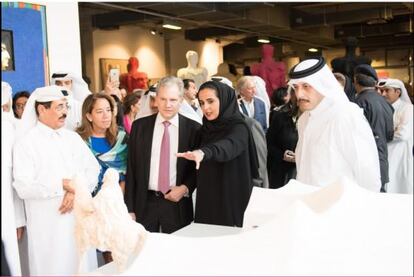 Sheikha Al-Mayassa, hermana del emir de Qatar.