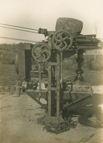 Motor of a light cable car.