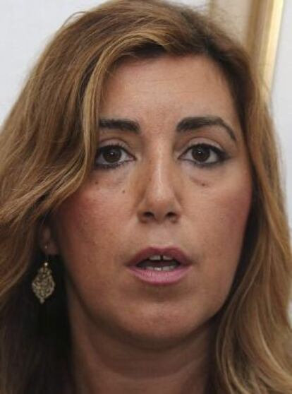 La presidenta andaluza, Susana Díaz, este miércoles en Terque (Almería).