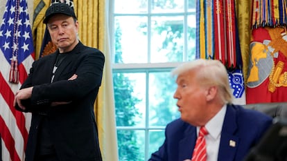 Elon Musk y Donald Trump durante una rueda de prensa en la Casa Blanca el pasado 30 de mayo.