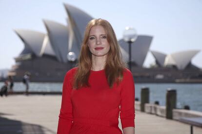 Jessica Chastain en Australia la semana pasada.