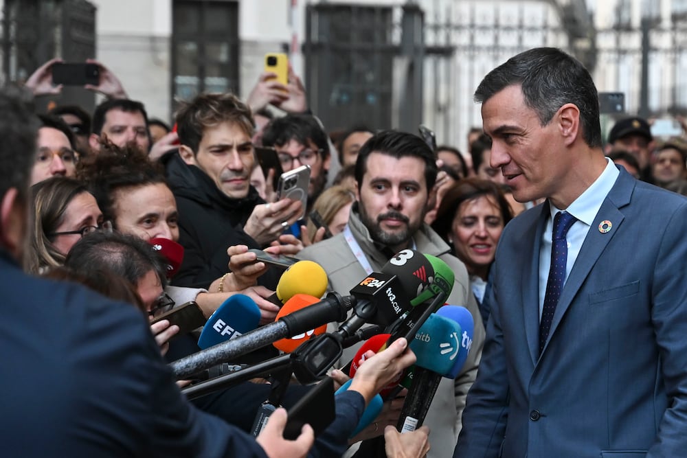 El presidente del Gobierno, Pedro Sánchez, este jueves en el Congreso de los diputados.